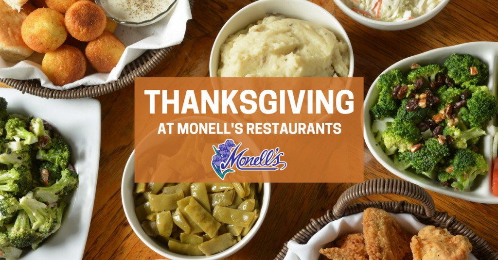 Thanksgiving Day, Open Hours & Menu Monells Restaurants